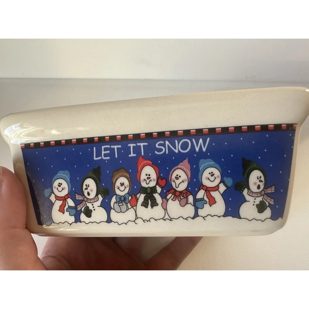 Holiday Mini Loaf Pan Butter Dish 